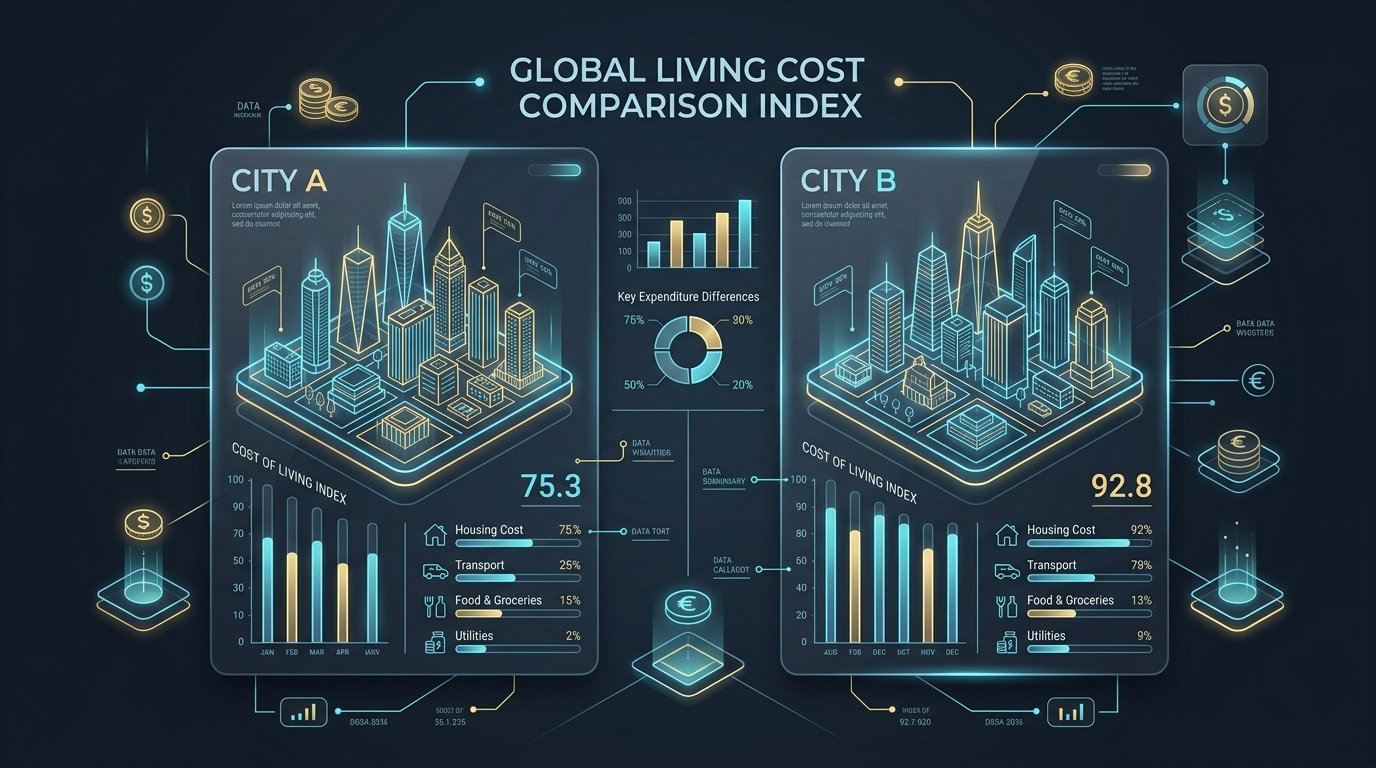 City Comparison Calculator: Compare Cost of Living, Salaries, and Lifestyle Between Cities
